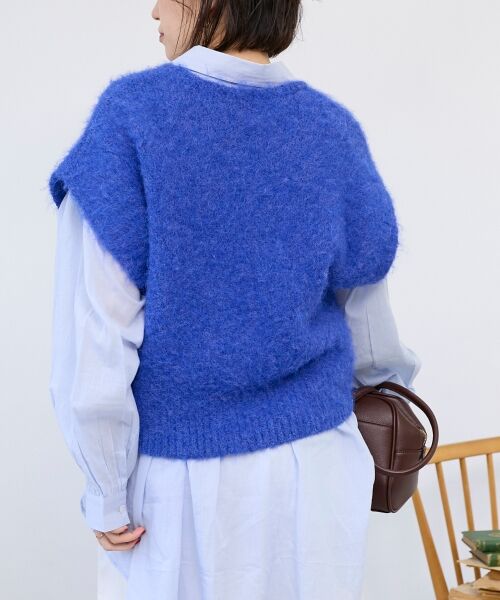 le.coeur blanc / ルクールブラン ベスト | 《WEB限定アイテム》ソフトシャギーニットベスト | 詳細5