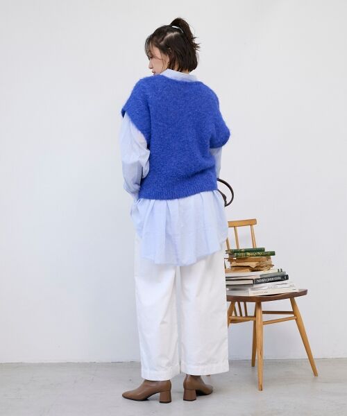 le.coeur blanc / ルクールブラン ベスト | 《WEB限定アイテム》ソフトシャギーニットベスト | 詳細9