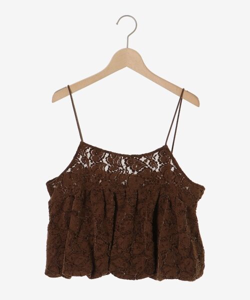 le.coeur blanc / ルクールブラン キャミソール・チューブトップ | 《WEB限定アイテム》起毛レースバルーンキャミ | 詳細11