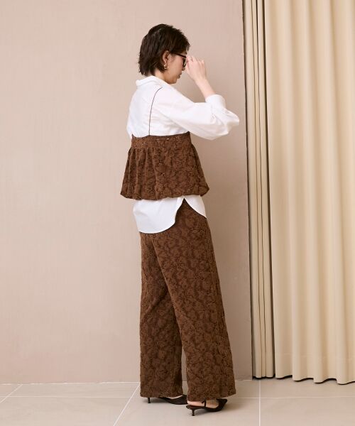 le.coeur blanc / ルクールブラン キャミソール・チューブトップ | 《WEB限定アイテム》起毛レースバルーンキャミ | 詳細25