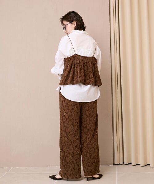 le.coeur blanc / ルクールブラン キャミソール・チューブトップ | 《WEB限定アイテム》起毛レースバルーンキャミ | 詳細26