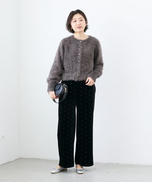le.coeur blanc / ルクールブラン その他パンツ | 《WEB限定アイテム》グリッタードットベロアイージーパンツ | 詳細15
