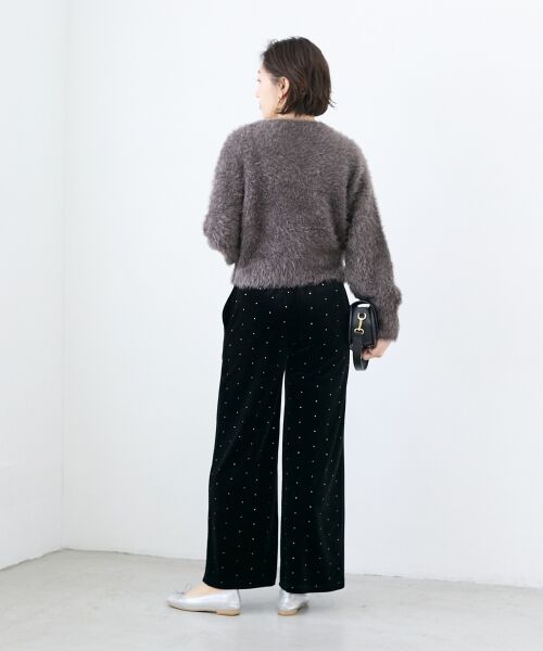 le.coeur blanc / ルクールブラン その他パンツ | 《WEB限定アイテム》グリッタードットベロアイージーパンツ | 詳細16