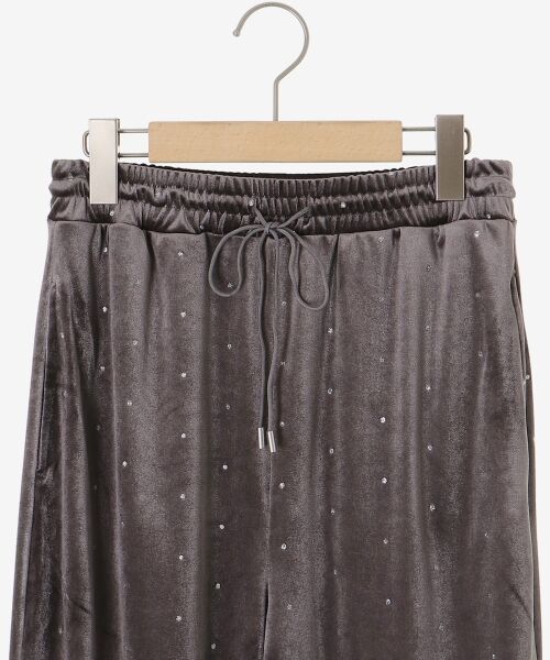 le.coeur blanc / ルクールブラン その他パンツ | 《WEB限定アイテム》グリッタードットベロアイージーパンツ | 詳細23