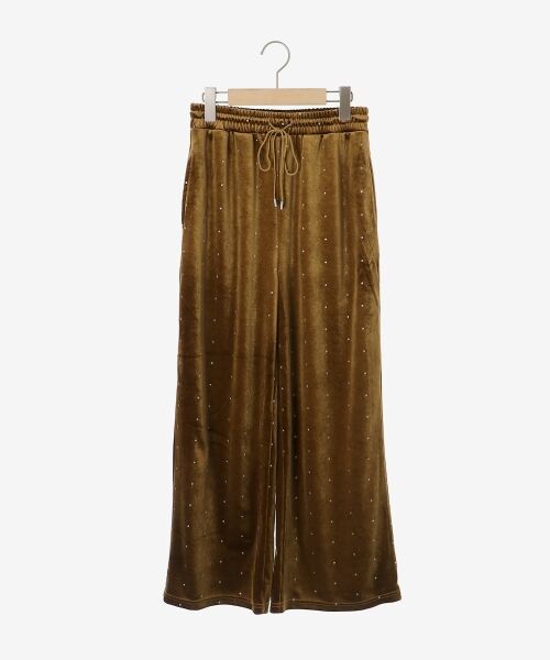 le.coeur blanc / ルクールブラン その他パンツ | 《WEB限定アイテム》グリッタードットベロアイージーパンツ | 詳細9