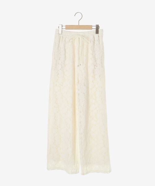 le.coeur blanc / ルクールブラン その他パンツ | 《WEB限定アイテム》起毛レースイージーパンツ | 詳細1