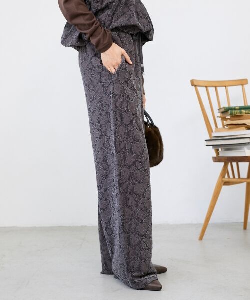 le.coeur blanc / ルクールブラン その他パンツ | 《WEB限定アイテム》起毛レースイージーパンツ | 詳細17