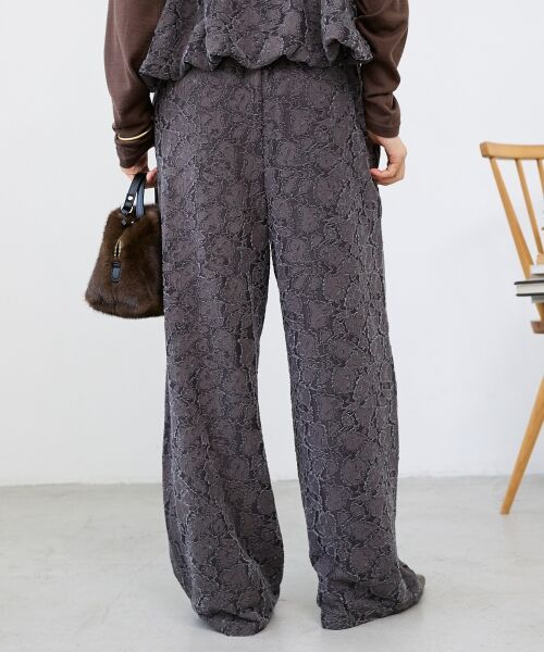 le.coeur blanc / ルクールブラン その他パンツ | 《WEB限定アイテム》起毛レースイージーパンツ | 詳細18
