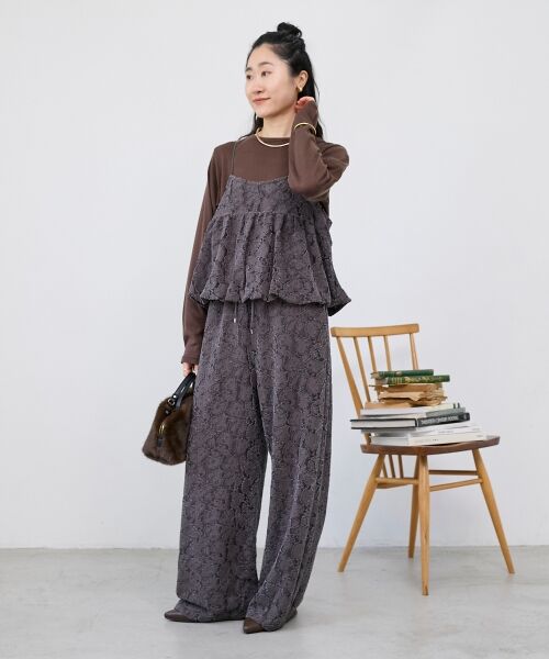 le.coeur blanc / ルクールブラン その他パンツ | 《WEB限定アイテム》起毛レースイージーパンツ | 詳細20