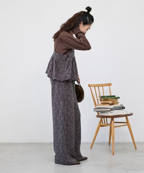 le.coeur blanc / ルクールブラン その他パンツ | 《WEB限定アイテム》起毛レースイージーパンツ | 詳細24