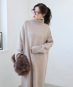 le.coeur blanc / ルクールブラン ロング・マキシ丈ワンピース | ネックが選べるニットワンピース