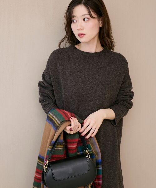 le.coeur blanc / ルクールブラン ロング・マキシ丈ワンピース | ネックが選べるニットワンピース | 詳細15