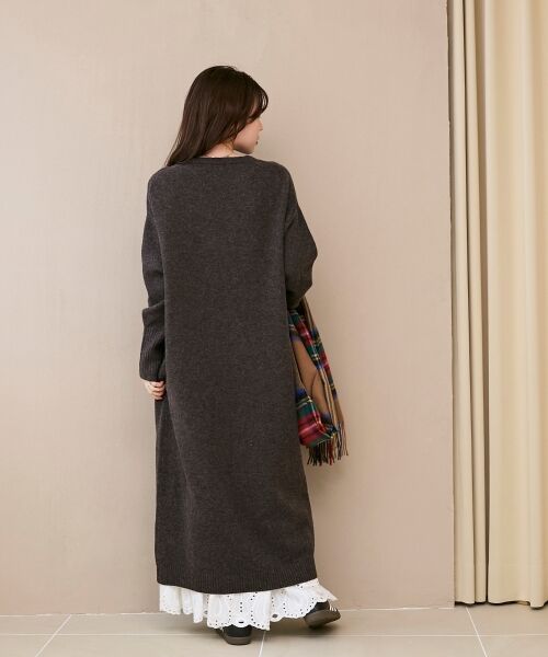 le.coeur blanc / ルクールブラン ロング・マキシ丈ワンピース | ネックが選べるニットワンピース | 詳細21