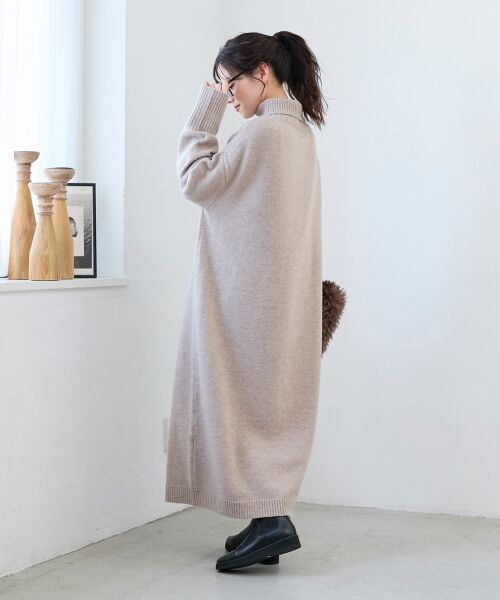 le.coeur blanc / ルクールブラン ロング・マキシ丈ワンピース | ネックが選べるニットワンピース | 詳細26