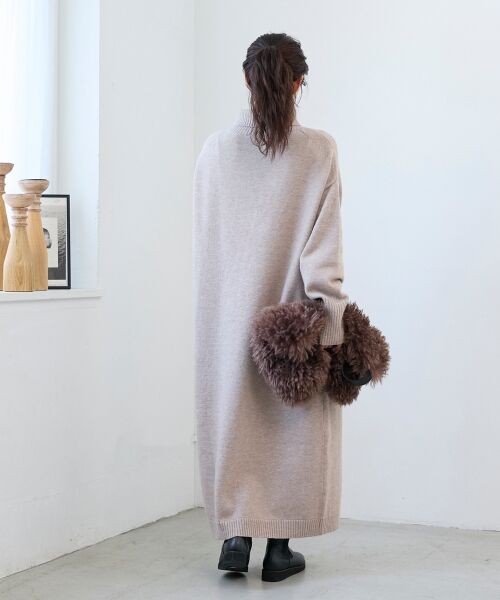 le.coeur blanc / ルクールブラン ロング・マキシ丈ワンピース | ネックが選べるニットワンピース | 詳細27