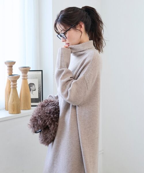 le.coeur blanc / ルクールブラン ロング・マキシ丈ワンピース | ネックが選べるニットワンピース | 詳細30