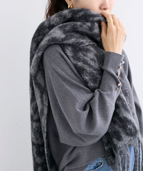 le.coeur blanc / ルクールブラン マフラー・ショール・スヌード・ストール | 《WEB限定アイテム》レオパードシャギーマフラー | 詳細13