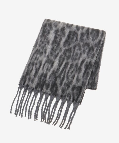 le.coeur blanc / ルクールブラン マフラー・ショール・スヌード・ストール | 《WEB限定アイテム》レオパードシャギーマフラー | 詳細9