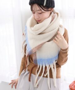 le.coeur blanc / ルクールブラン マフラー・ショール・スヌード・ストール | 《WEB限定アイテム》MIXカラーフリンジマフラー