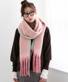 le.coeur blanc / ルクールブラン マフラー・ショール・スヌード・ストール | 《WEB限定アイテム》MIXカラーフリンジマフラー