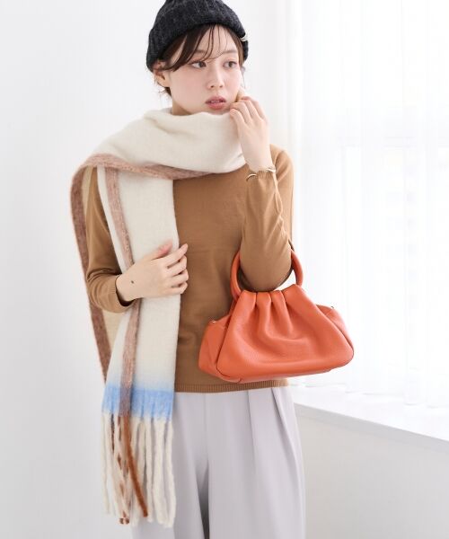 le.coeur blanc / ルクールブラン マフラー・ショール・スヌード・ストール | 《WEB限定アイテム》MIXカラーフリンジマフラー | 詳細12