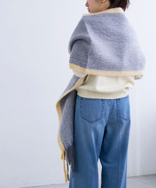 le.coeur blanc / ルクールブラン マフラー・ショール・スヌード・ストール | 《WEB限定アイテム》MIXカラーフリンジマフラー | 詳細18