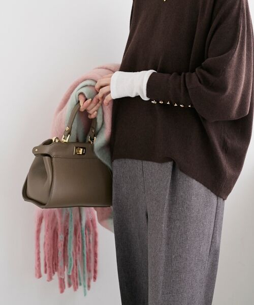 le.coeur blanc / ルクールブラン マフラー・ショール・スヌード・ストール | 《WEB限定アイテム》MIXカラーフリンジマフラー | 詳細26