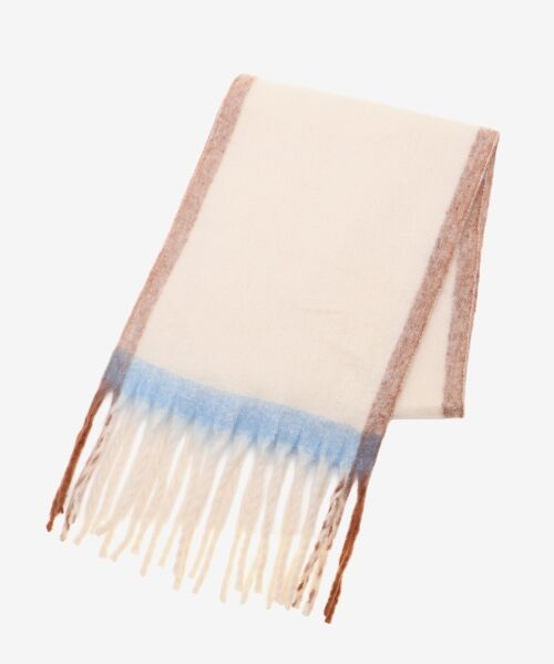 le.coeur blanc / ルクールブラン マフラー・ショール・スヌード・ストール | 《WEB限定アイテム》MIXカラーフリンジマフラー | 詳細5