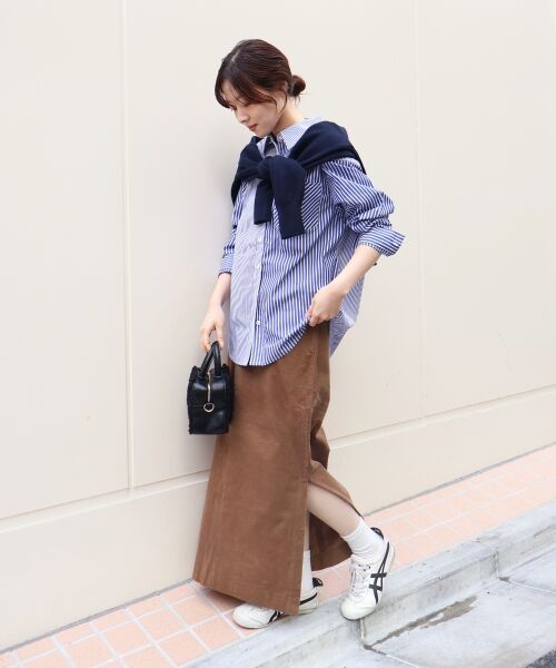 le.coeur blanc / ルクールブラン ロング・マキシ丈スカート | vaneumコーデュロイロングスカート | 詳細4