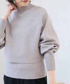 le.coeur blanc / ルクールブラン ニット・セーター | 《手洗い可能》3WAYハイネックレイヤードニット