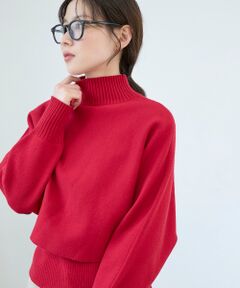 le.coeur blanc / ルクールブラン ニット・セーター | 《手洗い可能》3WAYハイネックレイヤードニット