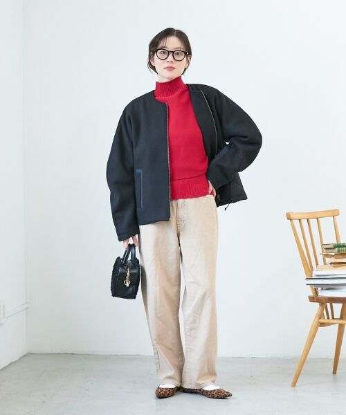 le.coeur blanc / ルクールブラン ニット・セーター | 《手洗い可能》3WAYハイネックレイヤードニット | 詳細10