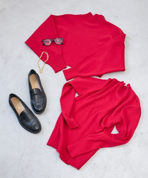 le.coeur blanc / ルクールブラン ニット・セーター | 《手洗い可能》3WAYハイネックレイヤードニット | 詳細11