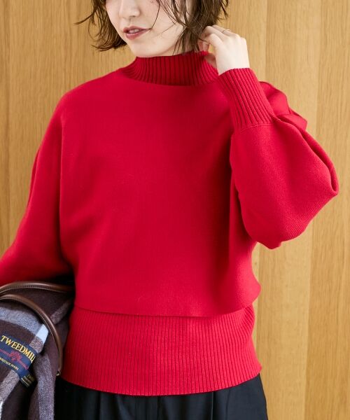 le.coeur blanc / ルクールブラン ニット・セーター | 《手洗い可能》3WAYハイネックレイヤードニット | 詳細18