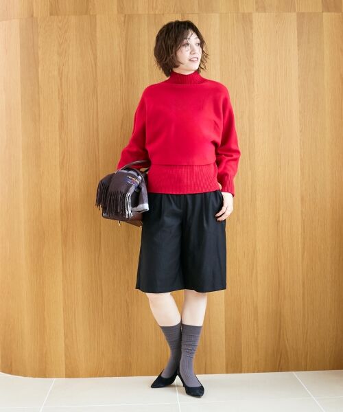 le.coeur blanc / ルクールブラン ニット・セーター | 《手洗い可能》3WAYハイネックレイヤードニット | 詳細19