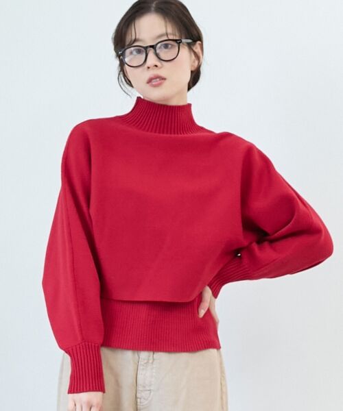 le.coeur blanc / ルクールブラン ニット・セーター | 《手洗い可能》3WAYハイネックレイヤードニット | 詳細2