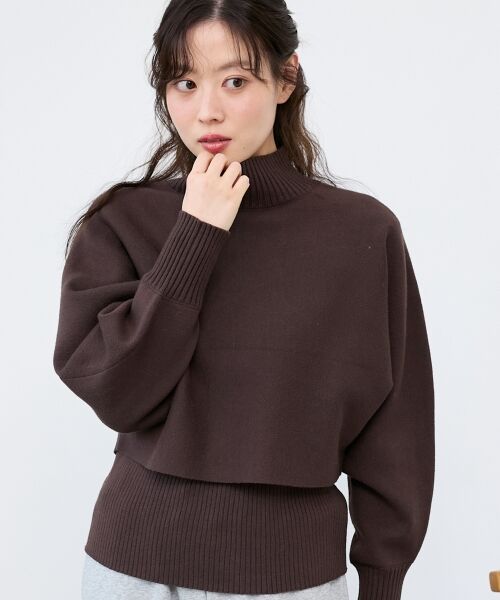 le.coeur blanc / ルクールブラン ニット・セーター | 《手洗い可能》3WAYハイネックレイヤードニット | 詳細26