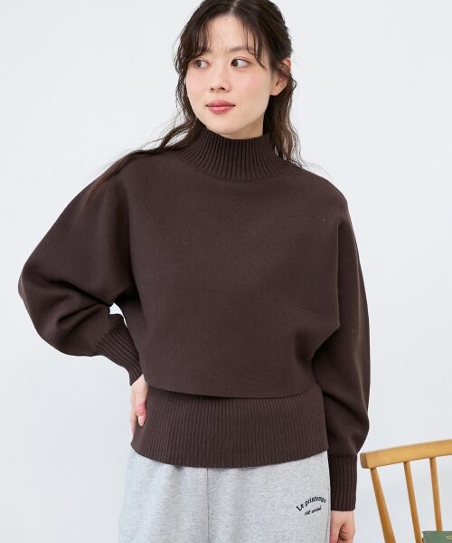 le.coeur blanc / ルクールブラン ニット・セーター | 《手洗い可能》3WAYハイネックレイヤードニット | 詳細27