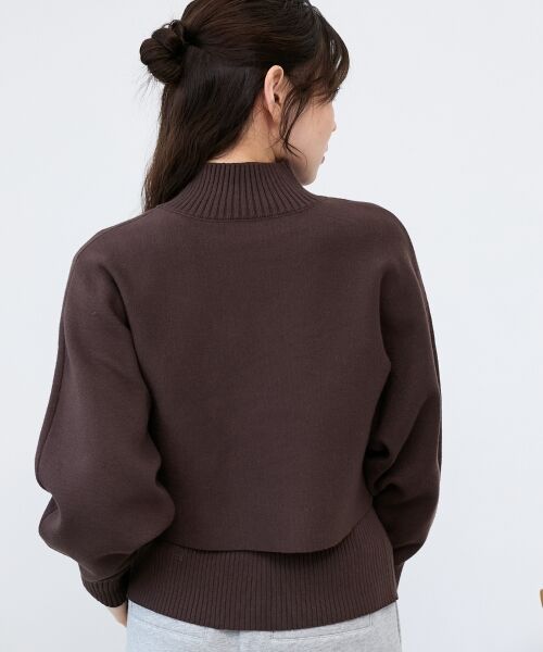 le.coeur blanc / ルクールブラン ニット・セーター | 《手洗い可能》3WAYハイネックレイヤードニット | 詳細29