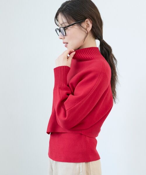 le.coeur blanc / ルクールブラン ニット・セーター | 《手洗い可能》3WAYハイネックレイヤードニット | 詳細3