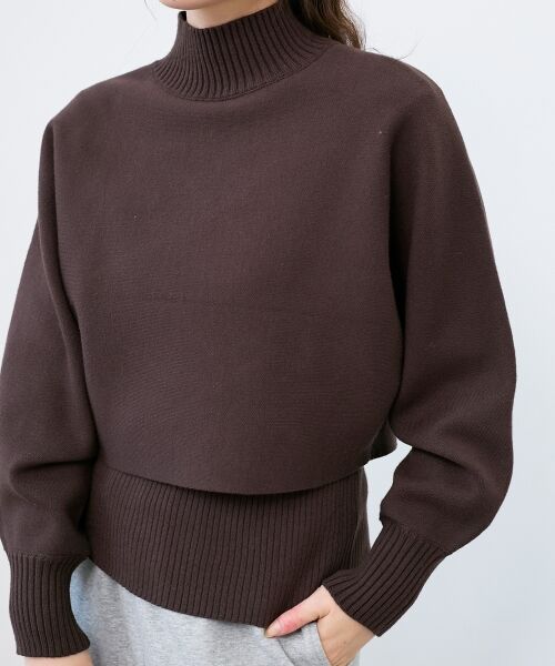 le.coeur blanc / ルクールブラン ニット・セーター | 《手洗い可能》3WAYハイネックレイヤードニット | 詳細30