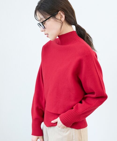 le.coeur blanc / ルクールブラン ニット・セーター | 《手洗い可能》3WAYハイネックレイヤードニット | 詳細5