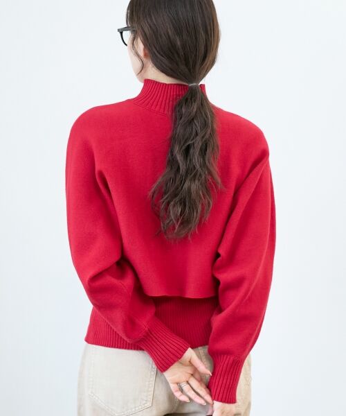 le.coeur blanc / ルクールブラン ニット・セーター | 《手洗い可能》3WAYハイネックレイヤードニット | 詳細6