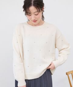 le.coeur blanc / ルクールブラン ニット・セーター | ビジュークルーニット