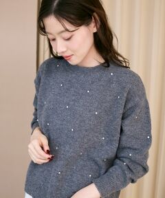 le.coeur blanc / ルクールブラン ニット・セーター | ビジュークルーニット