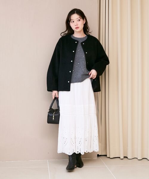 le.coeur blanc / ルクールブラン ニット・セーター | ビジュークルーニット | 詳細11