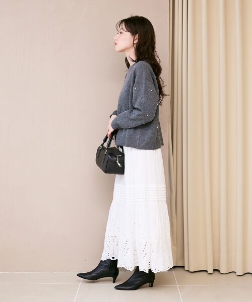 le.coeur blanc / ルクールブラン ニット・セーター | ビジュークルーニット | 詳細14