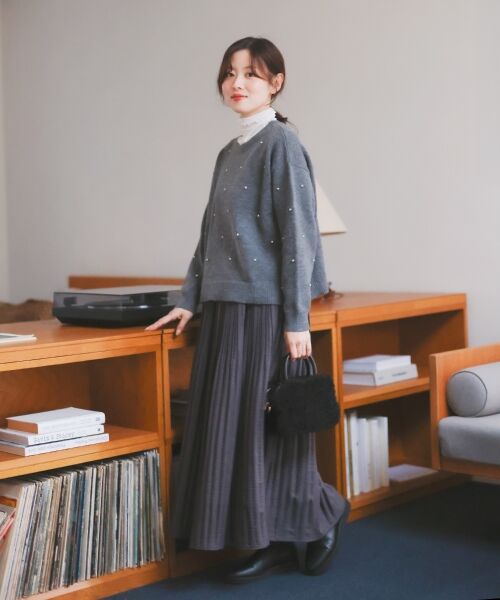 le.coeur blanc / ルクールブラン ニット・セーター | ビジュークルーニット | 詳細17