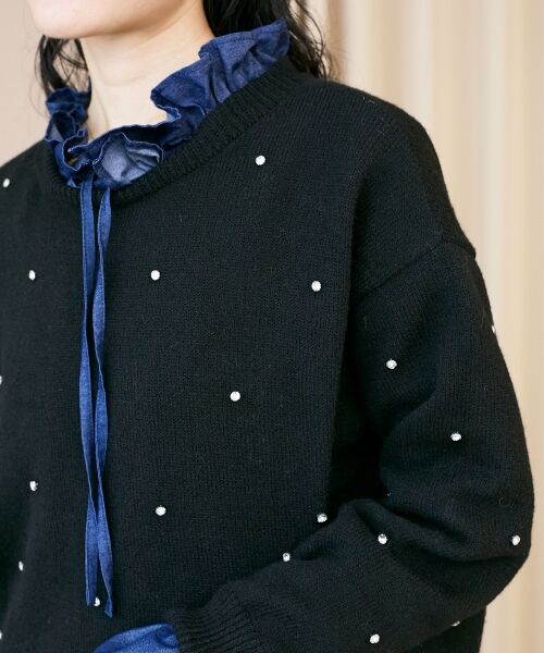 le.coeur blanc / ルクールブラン ニット・セーター | ビジュークルーニット | 詳細21