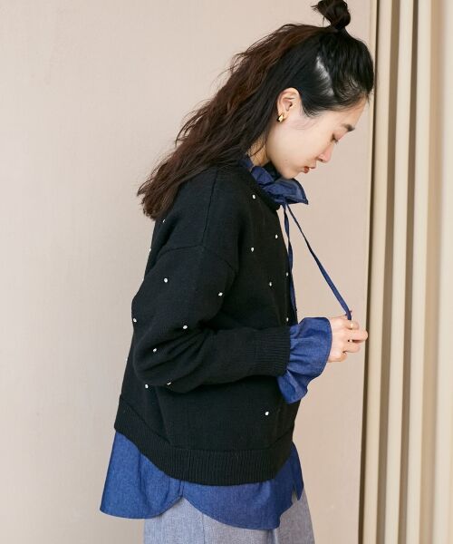 le.coeur blanc / ルクールブラン ニット・セーター | ビジュークルーニット | 詳細22